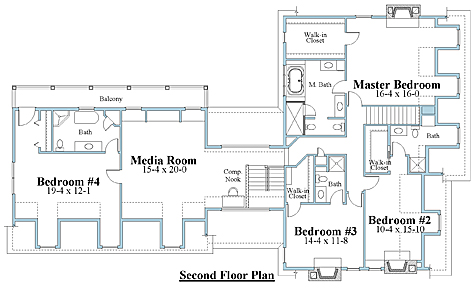 Cape Cod second floor plan